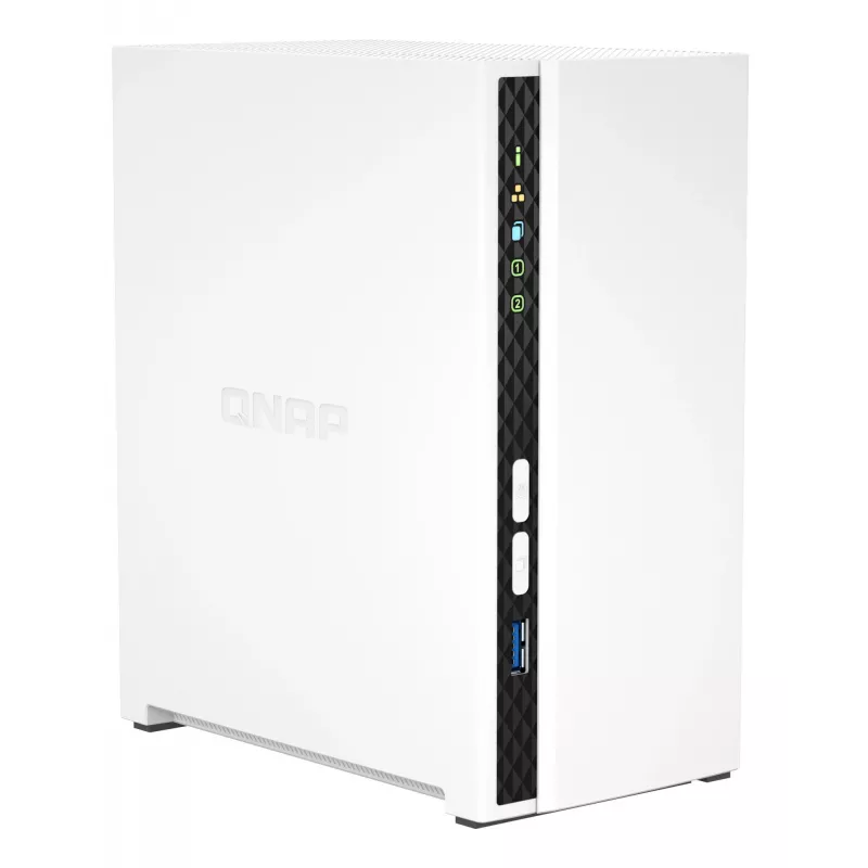 QNAP TS-233 NAS/Storage Server Tower ARM Cortex-A55 2 GB 0 TB QNAP QTS bianco