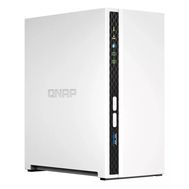 QNAP TS-233 NAS/Storage Server Tower ARM Cortex-A55 2 GB 0 TB QNAP QTS bianco