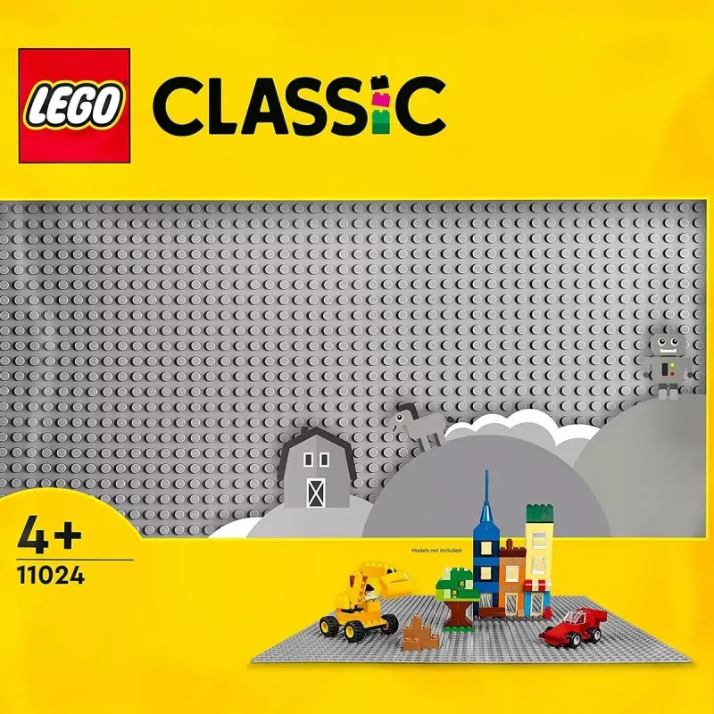 LEGO Baseplate 11024 — Classic baseplate grigia 48x48 stud (380 × 380 mm)