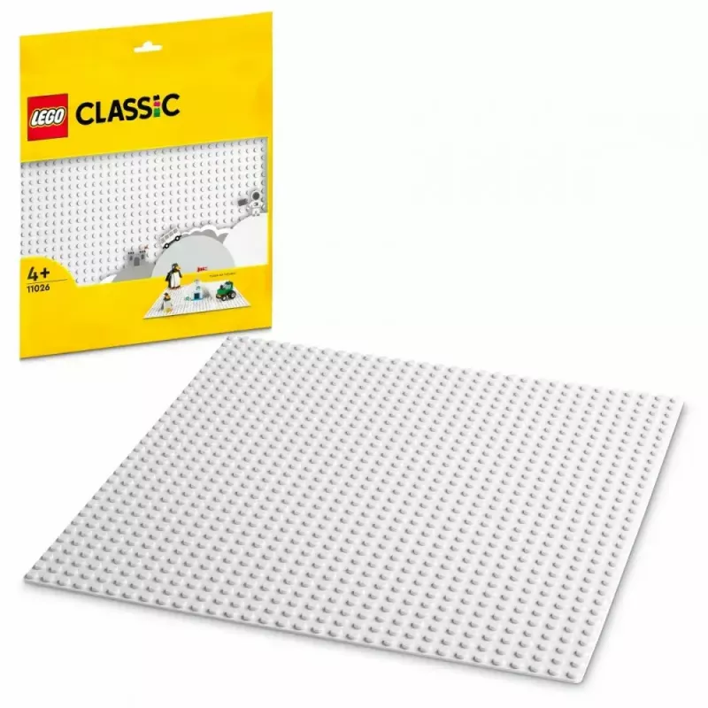 Baseplate LEGO 11026 — baseplate 32x32 stud, bianca