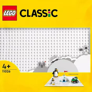 Baseplate LEGO 11026 — baseplate 32x32 stud, bianca