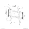 Supporto da parete per TV Neomounts WL35-550BL14 40-75 pollici - inclinabile - installazione semplice