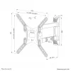 Supporto da parete per TV Neomounts WL40-550BL14 40-55 pollici - completamente orientabile - montaggio semplice