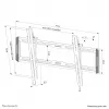 Supporto da parete per TV Neomounts WL35-550BL16 42-86 pollici – inclinabile – montaggio semplice