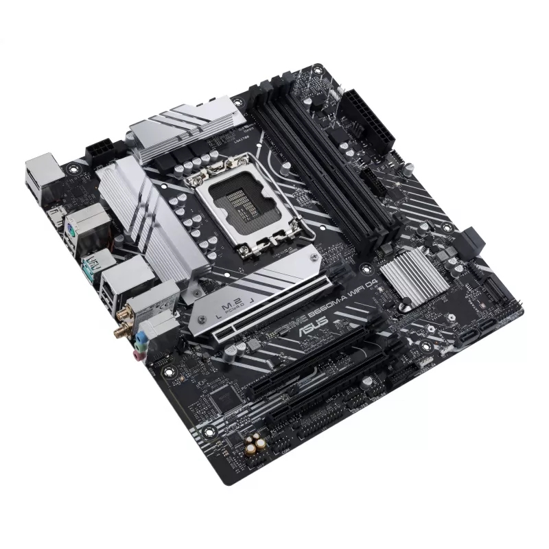 Scheda madre ASUS PRIME B660M-A WIFI D4 — Intel B660, LGA 1700, micro ATX, DDR4, 4 DIMM, Wi‑Fi 6, 2x M.2