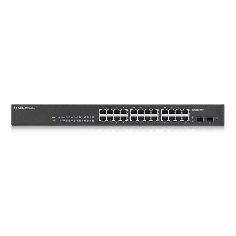 Zyxel GS-1900-24 v2 Managed L2 Gigabit Ethernet (10/100/1000) 1U nero