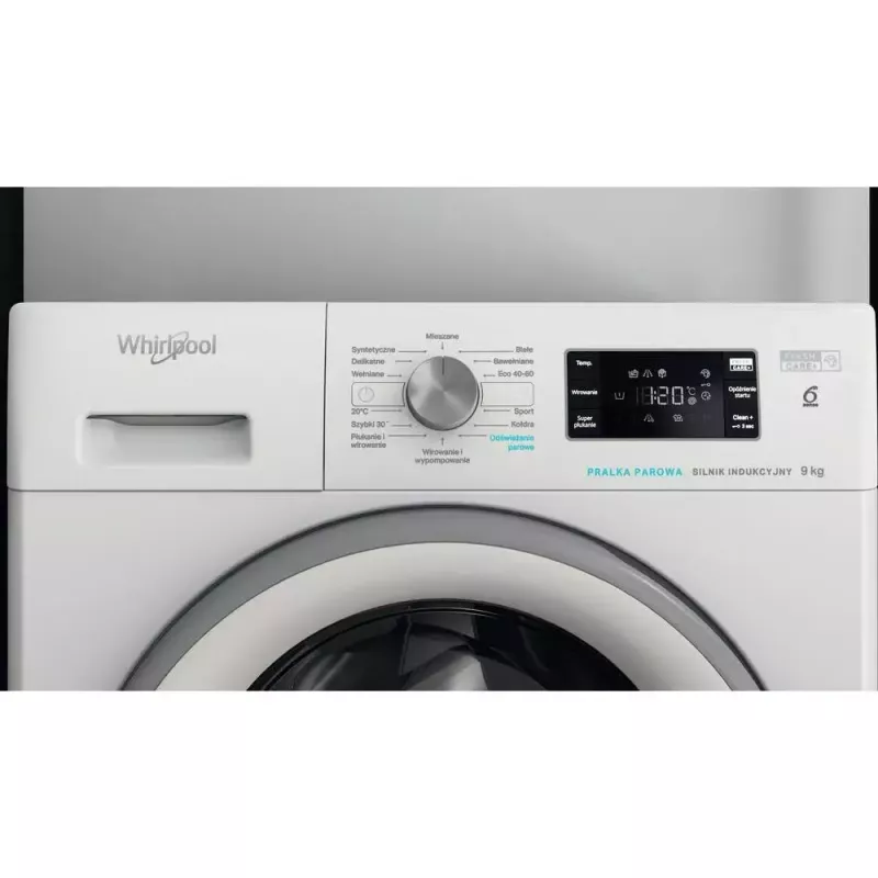 Whirlpool FFB 9258 SV PL lavatrice a libera installazione, a carica frontale, 9 kg, 1200 giri/min, bianca