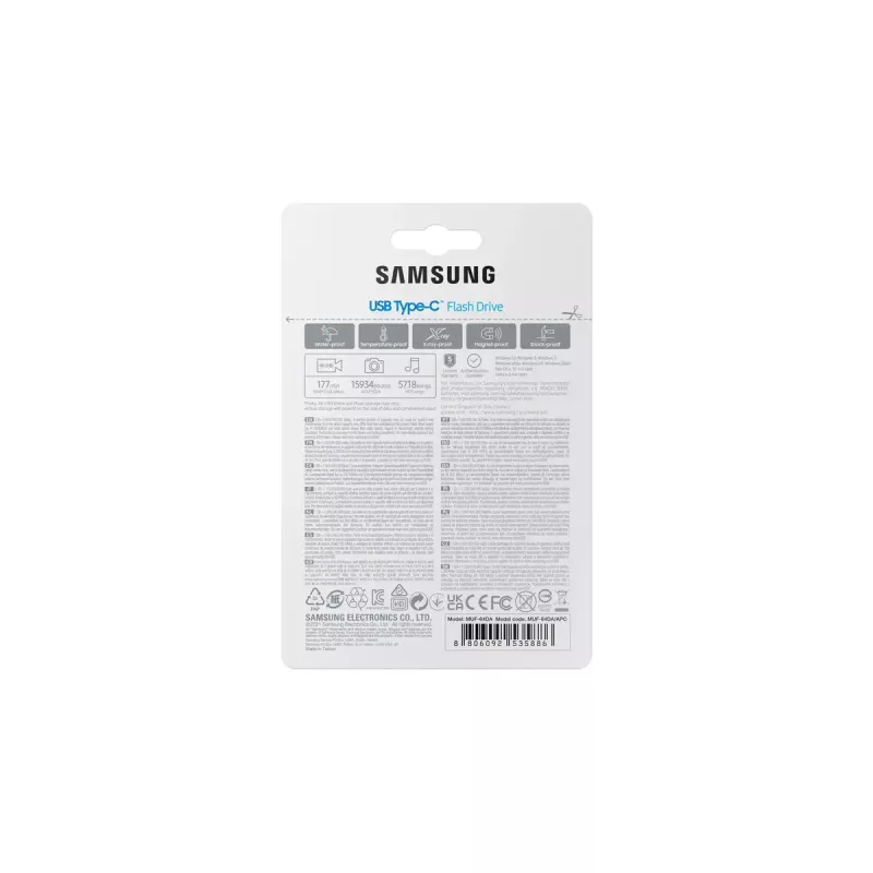 Samsung MUF-64DA unità flash USB 64 GB USB Type-C 3.2 Gen 1 (3.1 Gen 1) blu