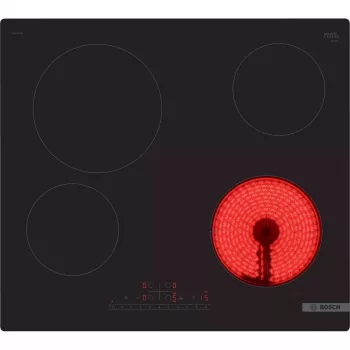 Bosch Serie 6 PKE611FP2E piano cottura nero da incasso 60 cm piano cottura in vetroceramica 4 zone