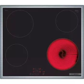 Bosch Serie 4 PKE645BB2E piano cottura nero da incasso 60 cm piano cottura in vetroceramica 4 zone