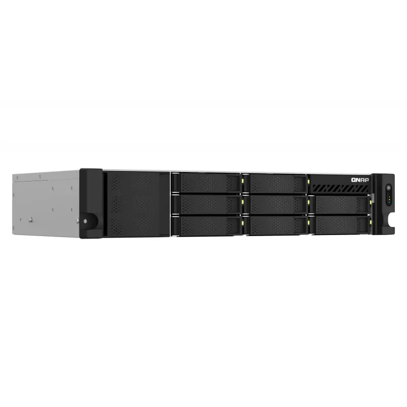QNAP TS-873AEU-4G NAS/server di storage rack (2U) Ryzen Embedded V1500B 4 GB DDR4 0 TB QuTS hero Black