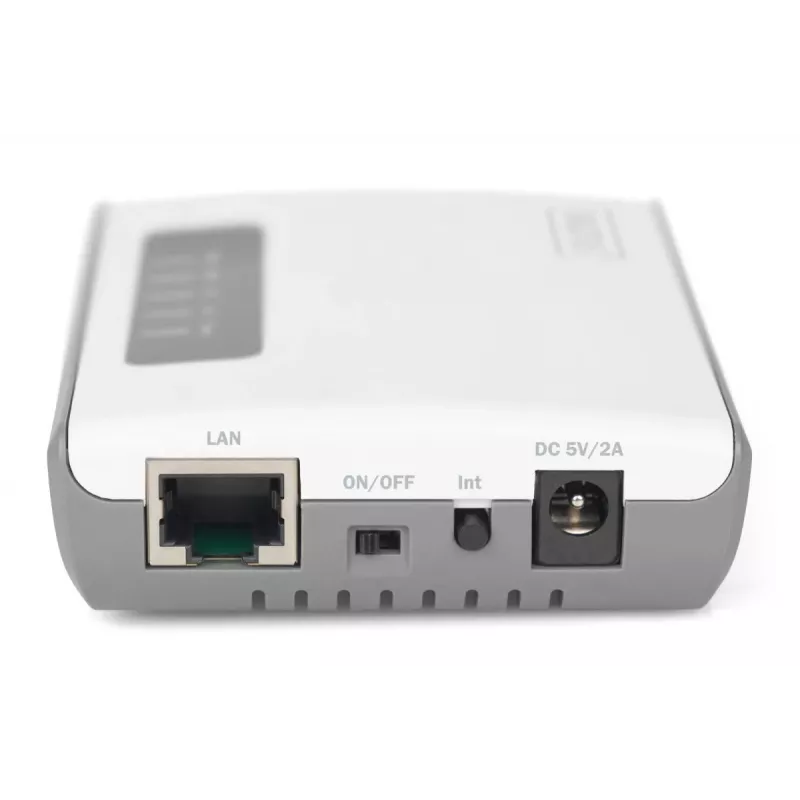 DIGITUS server di rete NAS WLAN USB 2.0 2 porte hub USB server di stampa