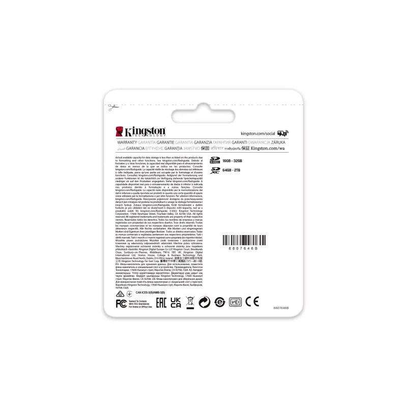 Kingston Technology 32 GB Canvas React Plus SDHC UHS-II 300R/260W U3 V90 per Full HD/4K/8K