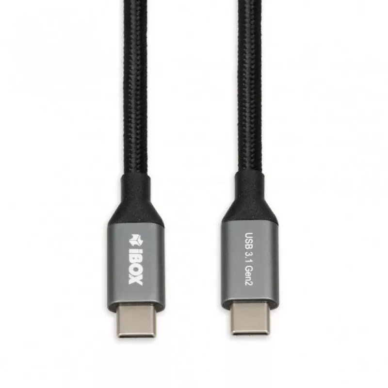 Cavo USB-C a USB-C IBOX IKUMTC31G2 USB 3.2 Gen 2, 1 m, nero