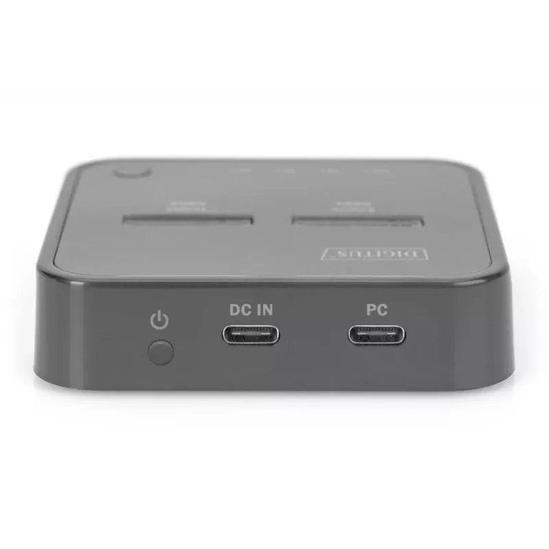Docking station Digitus per doppio SSD M.2 NVMe USB-C con funzione di clonazione offline
