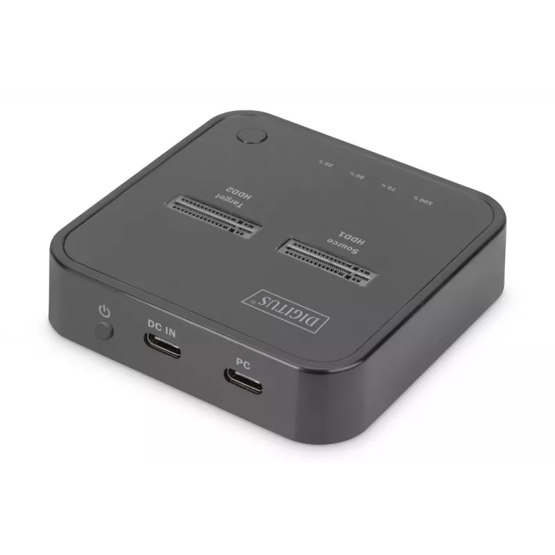 Docking station Digitus per doppio SSD M.2 NVMe USB-C con funzione di clonazione offline