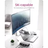 ICY BOX IB-DK2245AC cablato USB 3.2 Gen 1 (3.1 Gen 1) Type-C nero