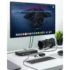 ICY BOX IB-DK2245AC cablato USB 3.2 Gen 1 (3.1 Gen 1) Type-C nero