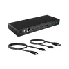 ICY BOX IB-DK2245AC cablato USB 3.2 Gen 1 (3.1 Gen 1) Type-C nero