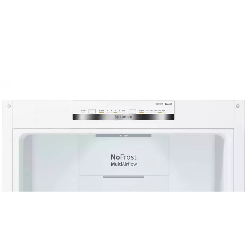 Bosch KGN36VWED frigorifero combinato, a libera installazione, NoFrost, 237 l + 89 l, 186 cm, classe energetica E, bianco