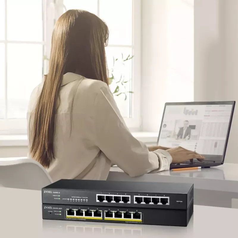 Zyxel GS1915-8 Managed L2 Gigabit Ethernet (10/100/1000) nero