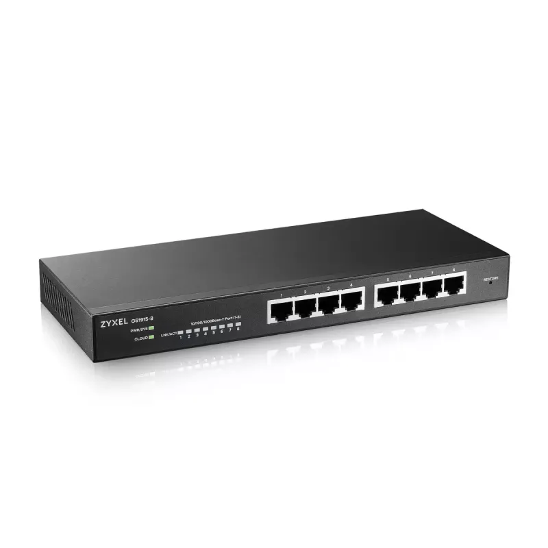 Zyxel GS1915-8 Managed L2 Gigabit Ethernet (10/100/1000) nero
