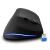 Mouse verticale wireless MEDIA-TECH MT1123, nero, 2400 DPI, 5 tasti, ricevitore RF-USB