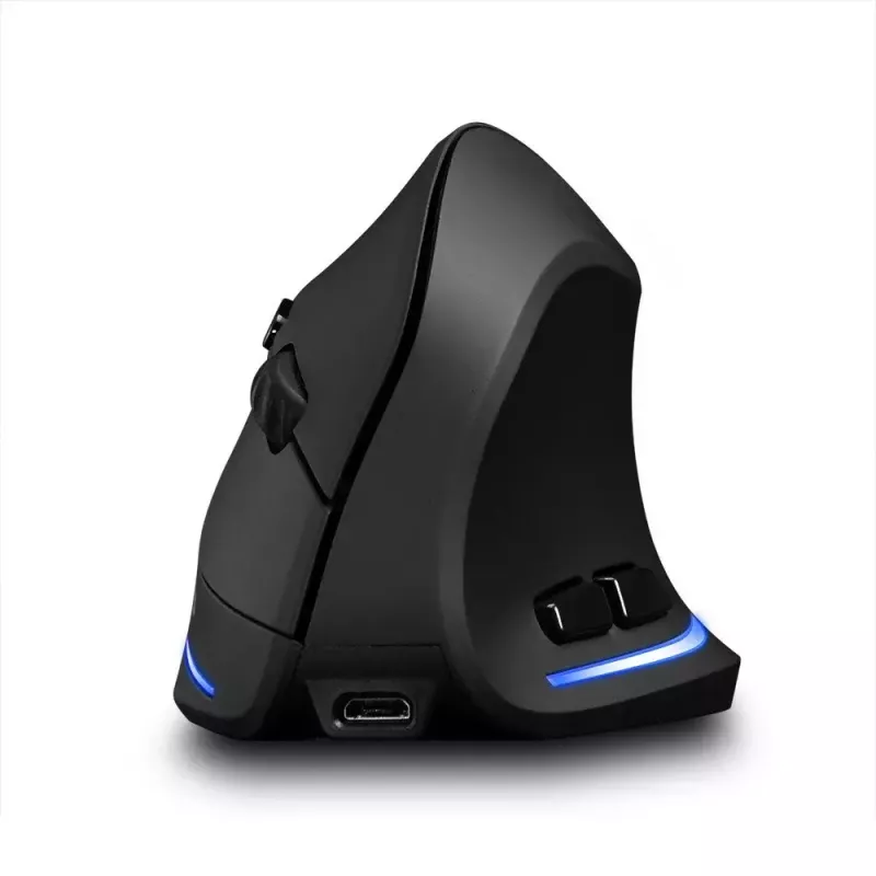 Mouse verticale wireless MEDIA-TECH MT1123, nero, 2400 DPI, 5 tasti, ricevitore RF-USB