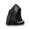 Mouse verticale wireless MEDIA-TECH MT1123, nero, 2400 DPI, 5 tasti, ricevitore RF-USB