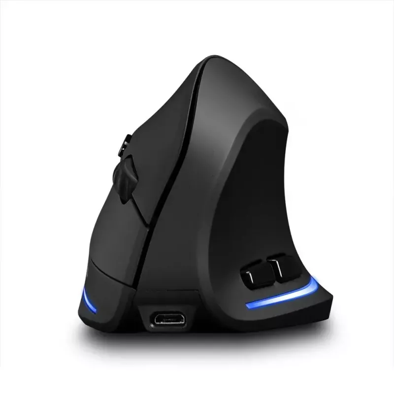 Mouse verticale wireless MEDIA-TECH MT1123, nero, 2400 DPI, 5 tasti, ricevitore RF-USB