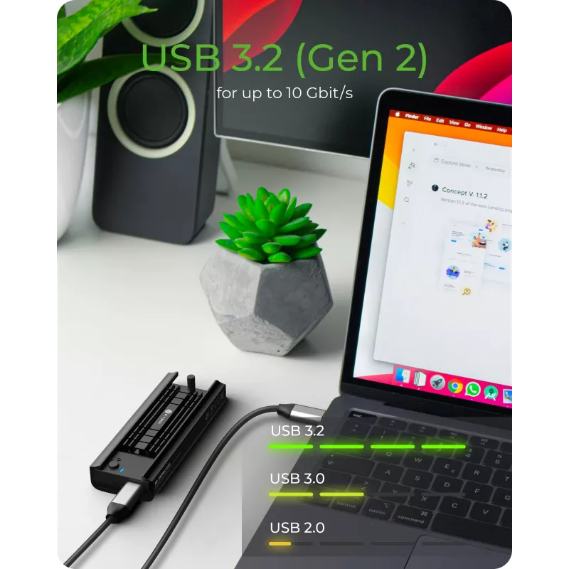 ICY BOX IB-180MC-C31 Case per SSD nero M.2