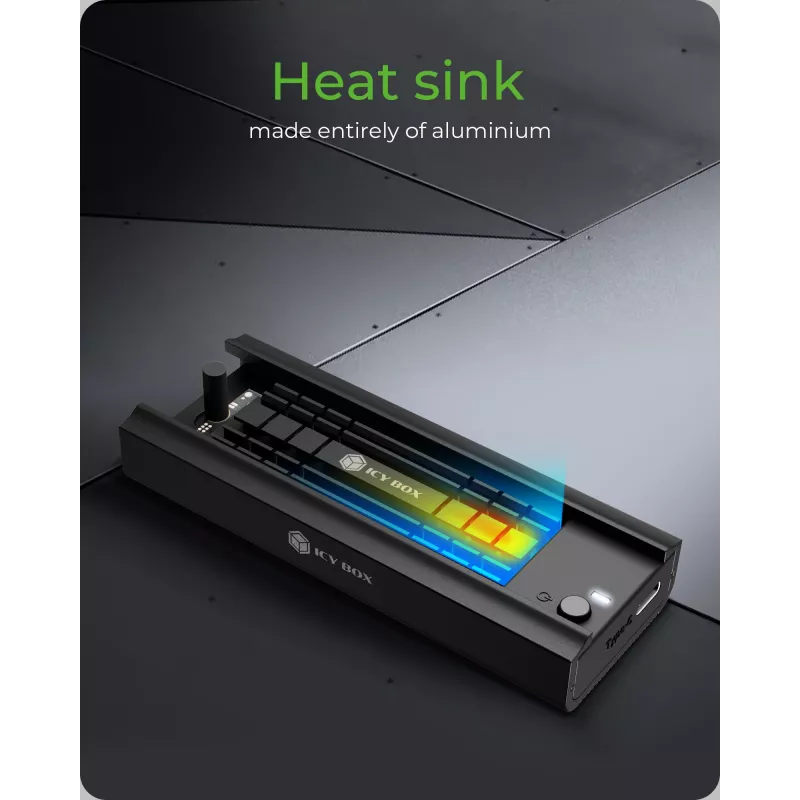 ICY BOX IB-180MC-C31 Case per SSD nero M.2