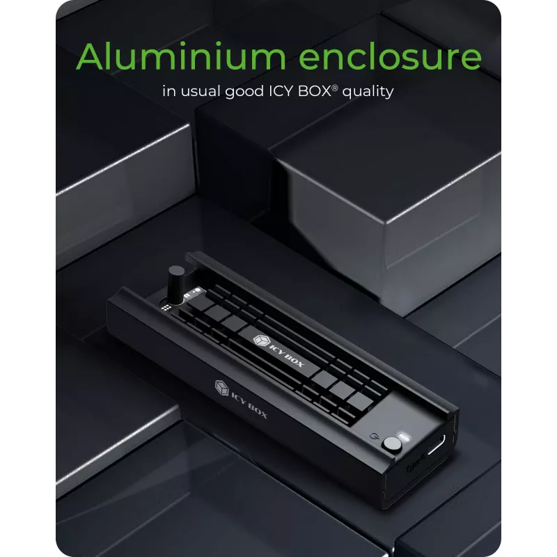 ICY BOX IB-180MC-C31 Case per SSD nero M.2