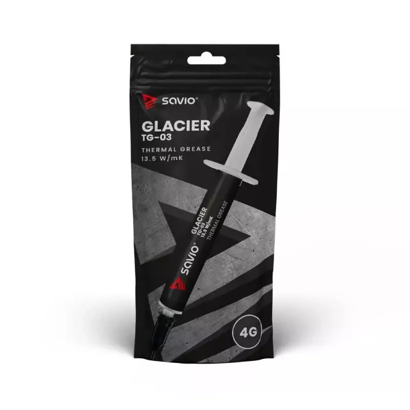 Pasta termica SAVIO TG-03 13,5 W/m·K 4 g — pasta termica per CPU e GPU