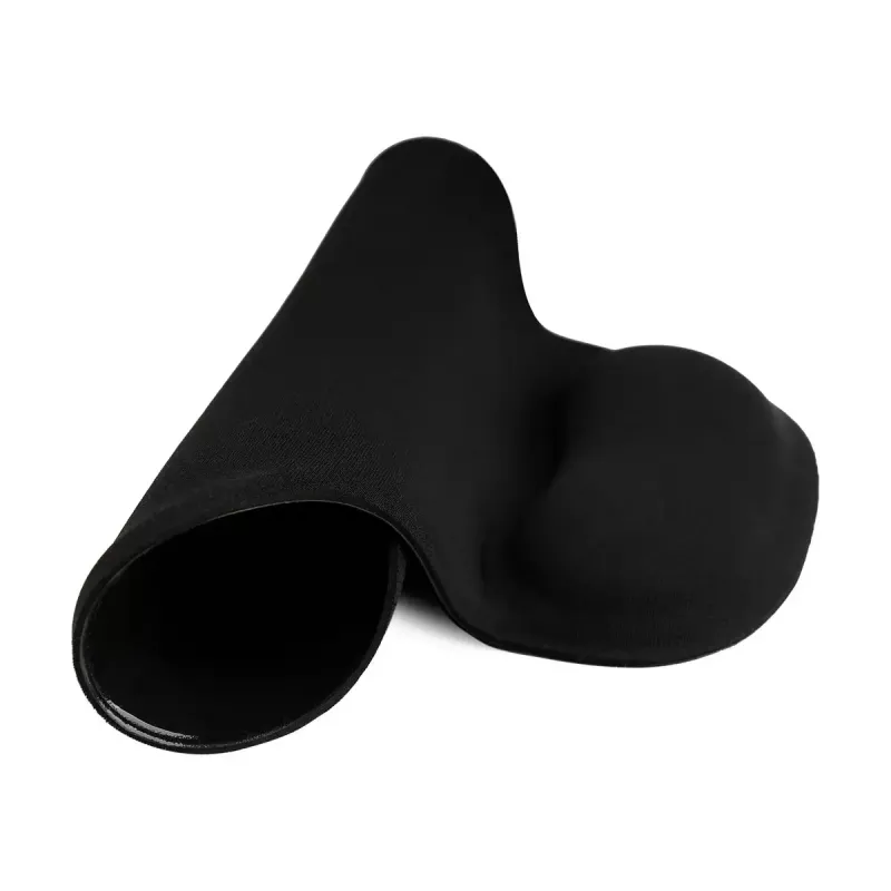 Tappetino per mouse SAVIO MP-01B con poggiapolsi in gel, spessore 3 mm, 230×190 mm, nero