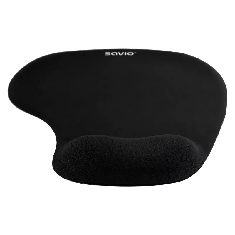 Tappetino per mouse SAVIO MP-01B con poggiapolsi in gel, spessore 3 mm, 230×190 mm, nero