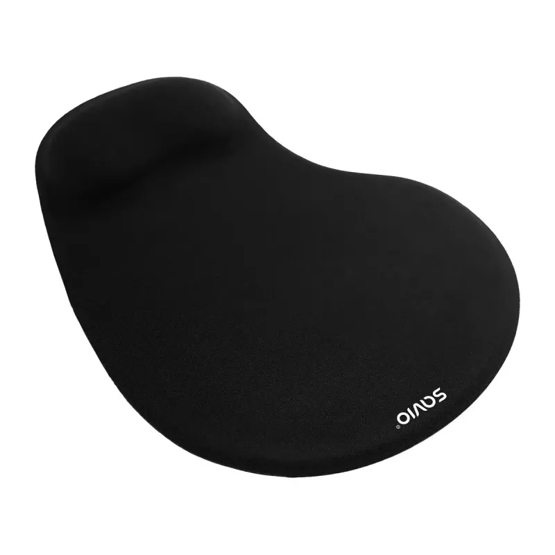 Tappetino per mouse SAVIO MP-01B con poggiapolsi in gel, spessore 3 mm, 230×190 mm, nero