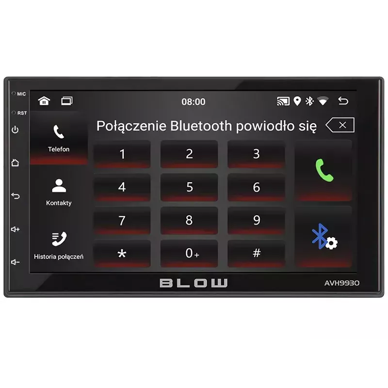 BLOW AVH-9930 autoradio 2DIN, touchscreen da 7", GPS, Android 11, Bluetooth, nera