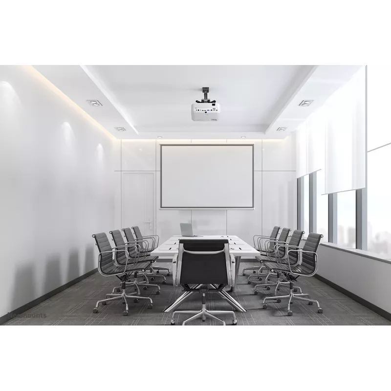 Supporto da soffitto per proiettore Neomounts CL25-530BL1 - altezza 25,5 cm - installazione semplice - completamente orientabile