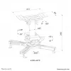 Supporto da soffitto per proiettore Neomounts CL25-530BL1 - altezza 25,5 cm - installazione semplice - completamente orientabile