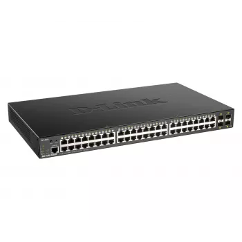 D-Link Switch Smart Managed 48 porte Gigabit con 4 x 10G SFP+, 370 Watt