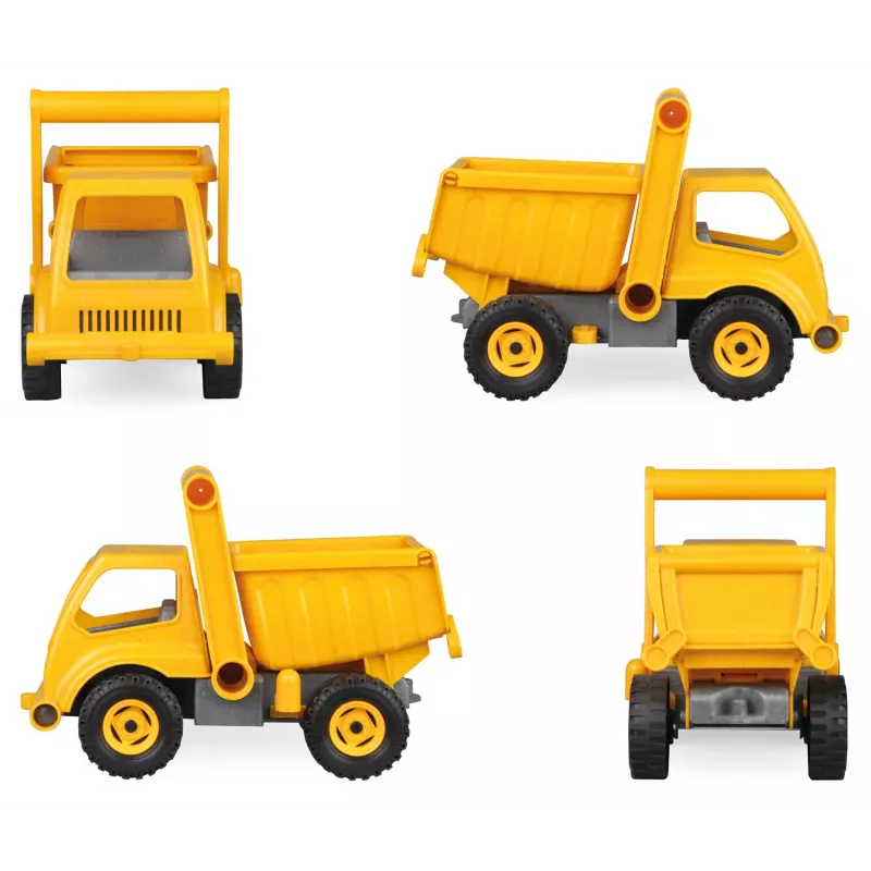 Camion ribaltabile Lena EcoActives, camion, ribaltabile, 2 anno/i, plastica, legno, nero, giallo
