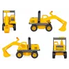 Escavatore Lena EcoActives 04211 plastica legno nero grigio giallo