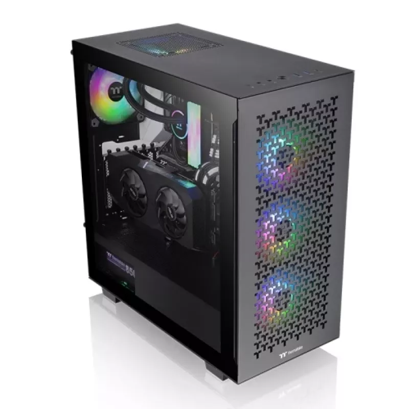 Case Mid-Tower Thermaltake V350 TG ARGB Air, nero