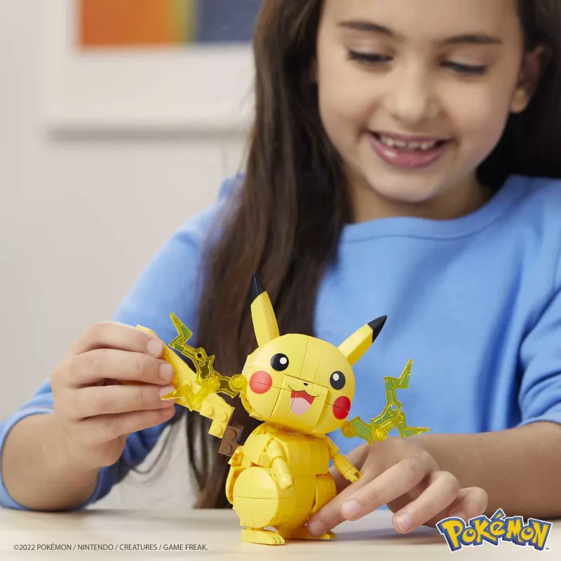 MEGA Pokémon set da costruzione Pikachu (211 pezzi) con 1 action figure per bambini