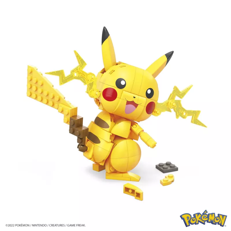 MEGA Pokémon set da costruzione Pikachu (211 pezzi) con 1 action figure per bambini