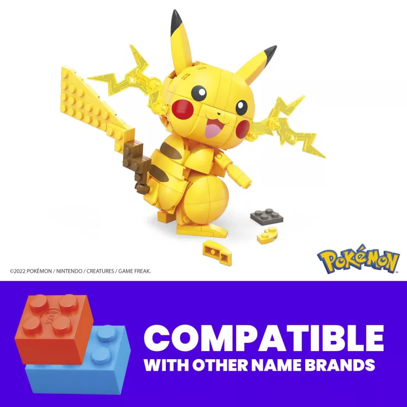 MEGA Pokémon set da costruzione Pikachu (211 pezzi) con 1 action figure per bambini