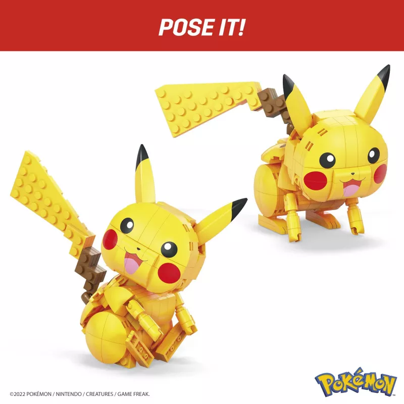 MEGA Pokémon set da costruzione Pikachu (211 pezzi) con 1 action figure per bambini