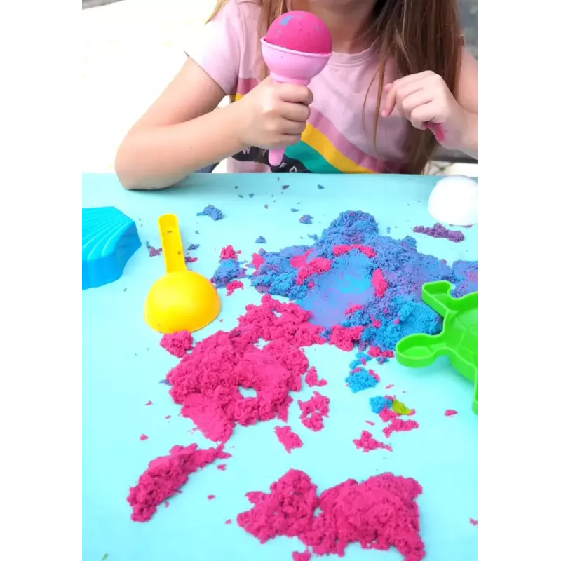 Sabbia cinetica per bambini Tuban DYNAMIC SAND SET – FARM multicolore