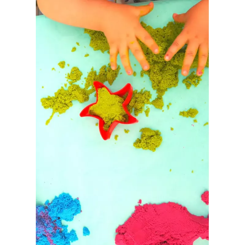 Sabbia cinetica per bambini Tuban DYNAMIC SAND SET – FARM multicolore